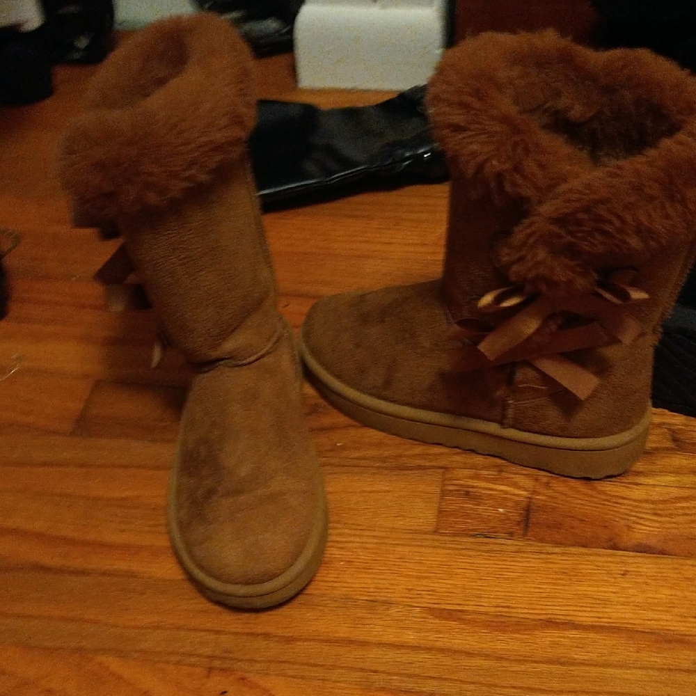 SO Brown Winter Rain Boots Rugged Style